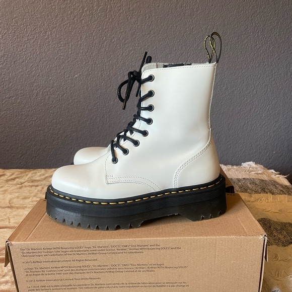 White Jadon Dr Martens - Picture 2 of 6